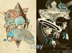 Tron / Tron legacy by Martin Ansin Regular Set of 2 prints Sold out Mondo