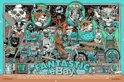 Tyler Stout Fantastic Mr. Fox Signed Variant Poster Screen Print Sold Out