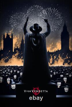 V for Vendetta by Marko Manev Sold Out Mondo Print