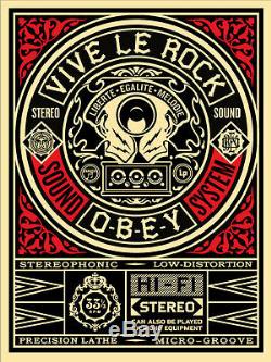 VIVE LE ROCK shepard fairey obey giant SOLD OUT