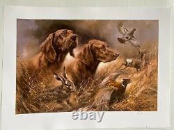 VIZSLA Dog Art HUNGARIAN NOBILITY By Mick Cawston RARE Sold out print