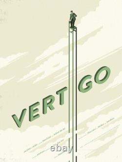 Vertigo Screenprint Poster 18 x 24in Sold Out Mondo Stephan Schmitt Hitchcock