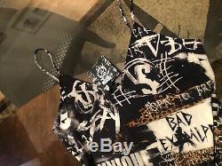 Victoria Secret VS x BALMAIN SOLD OUT Graffiti Graphic Slip Dress L NWT