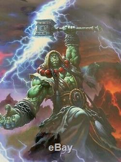 World Of Warcraft Thrall Fine Art Print Limited Only 150 Very Rare Sold Out