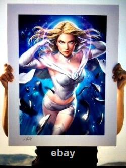 X-Men Sideshow mondo bng WHITE QUEEN EMMA FROST 24x18 ART PRINT xx/300 sold out